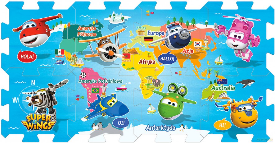 Układanka Puzzlopianka - Super Wings [PUZZLE]