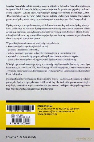 Zakaz dyskryminacji ze względu na więcej niż jedno zabronione kryterium - Monika Domańska [KSIĄŻKA]