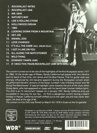 Spirit: Rockpalast: West Coast Legends Vol.3 (digipack) [DVD]