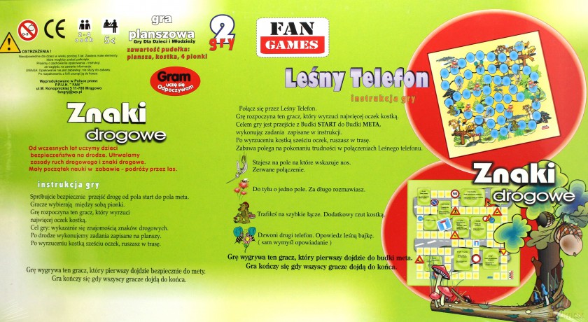 Znaki drogowe + Leśny telefon [GRA PLANSZOWA]