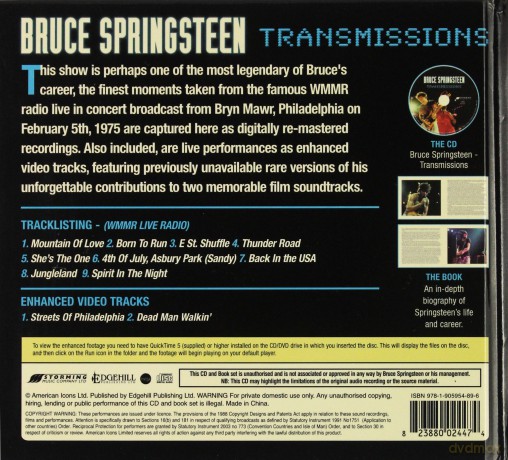 Bruce Springsteen: Transmissions (digibook) [CD]