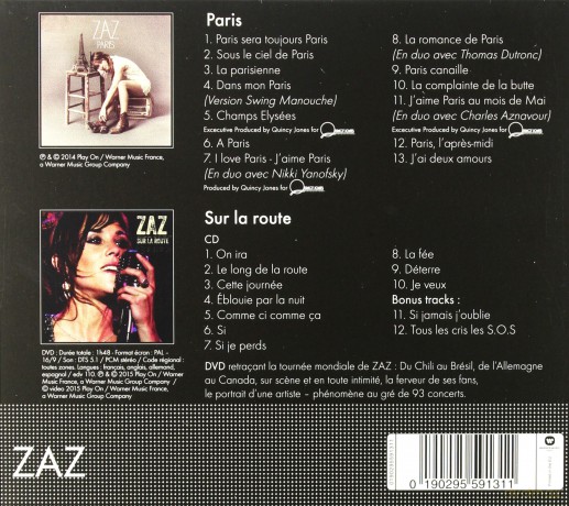 Zaz: Coffret: Paris & Sur La Route [2CD]