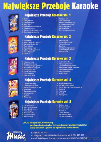 Największe Przeboje Karaoke [BOX] [5DVD]