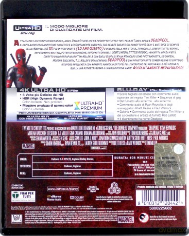 Deadpool [Blu-Ray 4K]+[Blu-Ray]