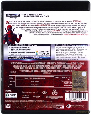 Deadpool [Blu-Ray 4K]+[Blu-Ray]
