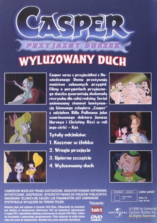 Casper. Przyjazny duszek. Wyluzowany duch [DVD]