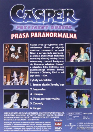 Casper. Przyjazny duszek. Prasa paranormalna [DVD]