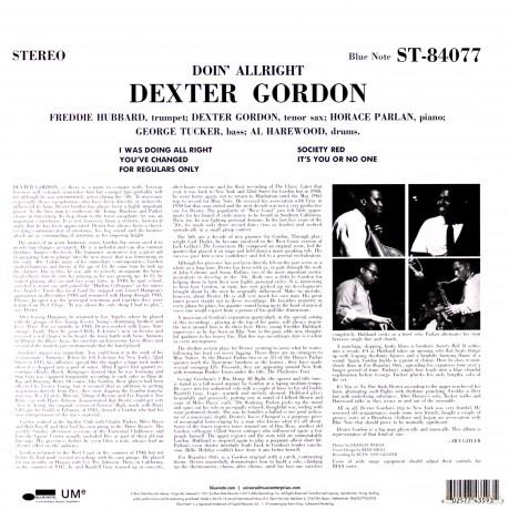 Dexter Gordon: Doin Allright (Debut) [Winyl]