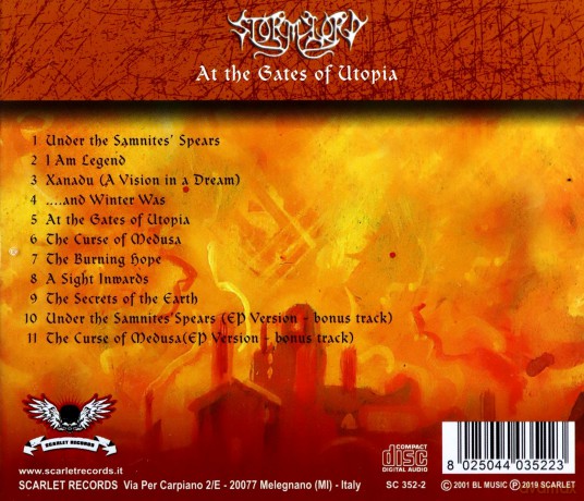 Stormlord: At The Gates Of Utopia [CD]