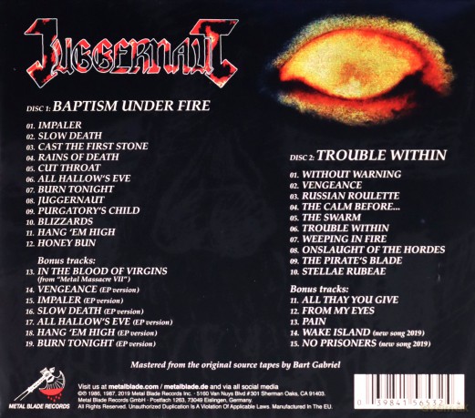 Juggernaut: Baptism Under Fire (Trouble Within Anniversary Edition) [2CD]