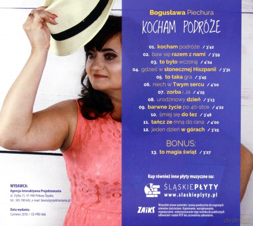Bogusława Piechura: Kocham podróże [CD]