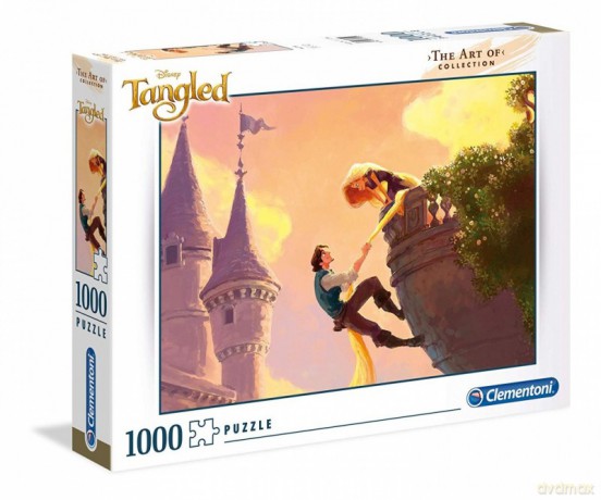 CLEMENTONI 1000 el. - The Art of Disney, Zaplątani [PUZZLE]