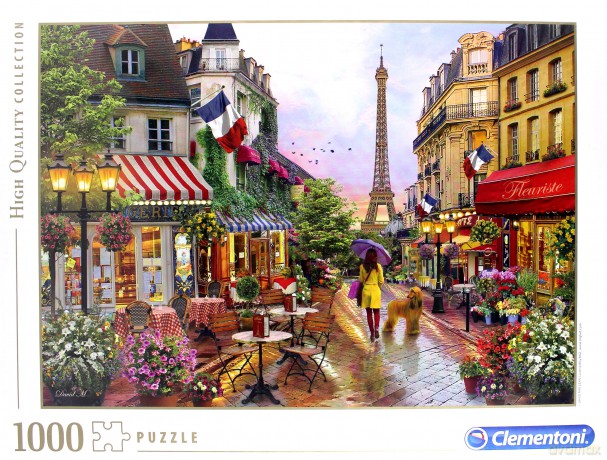 CLEMENTONI 1000 el. High Quality Collection - Kwiaty w Paryżu [PUZZLE]