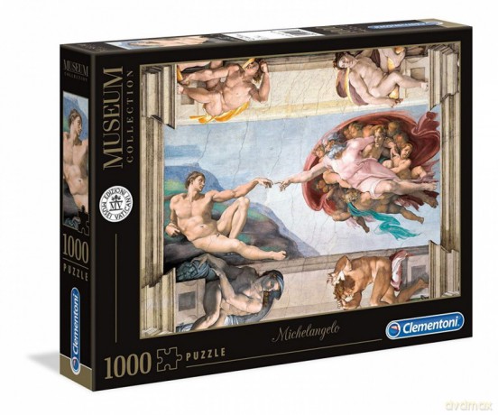 CLEMENTONI 1000 el. Museum - Stworzenie człowieka [PUZZLE]