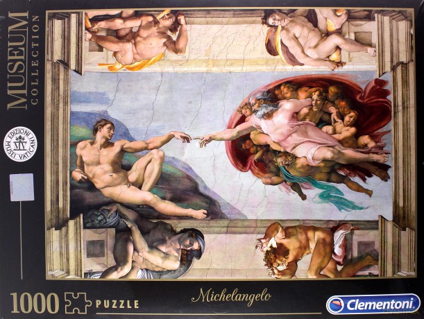 CLEMENTONI 1000 el. Museum - Stworzenie człowieka [PUZZLE]