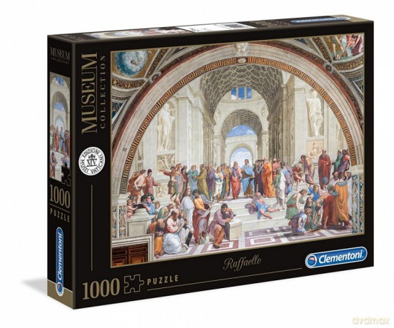 CLEMENTONI 1000 el. Museum - Szkoła ateńska [PUZZLE]