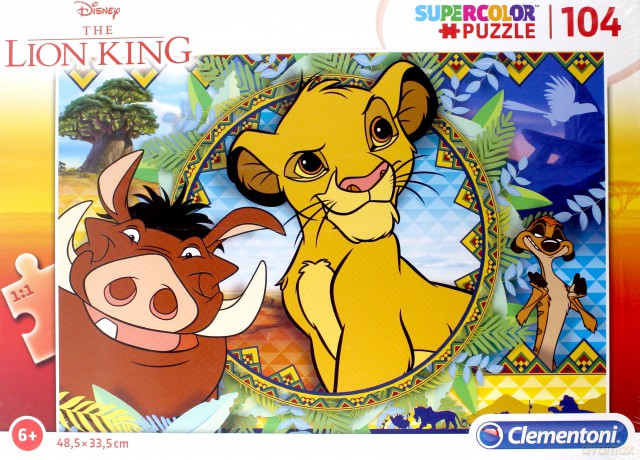 CLEMENTONI 104 el. Król Lew [PUZZLE]