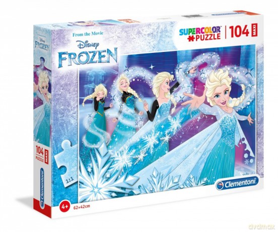 CLEMENTONI 104 el. MAXI Kraina Lodu [PUZZLE]