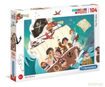 CLEMENTONI 104 el. Piraci [PUZZLE]