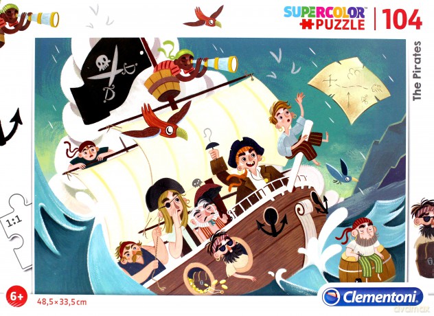 CLEMENTONI 104 el. Piraci [PUZZLE]