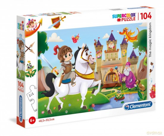 CLEMENTONI 104 el. Super Kolor - Magiczne Królestwo [PUZZLE]