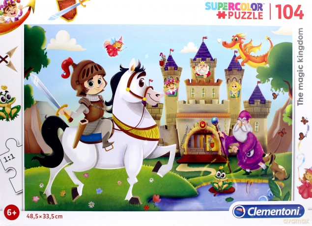 CLEMENTONI 104 el. Super Kolor - Magiczne Królestwo [PUZZLE]