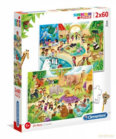 CLEMENTONI 2 x 60 el. Zoo [PUZZLE]