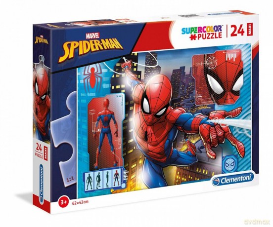 CLEMENTONI 24 el. Maxi Super Kolor - Spider-Man [PUZZLE]
