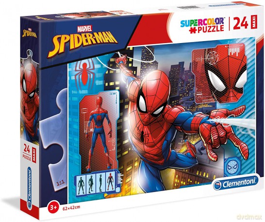 CLEMENTONI 24 el. Maxi Super Kolor - Spider-Man [PUZZLE]