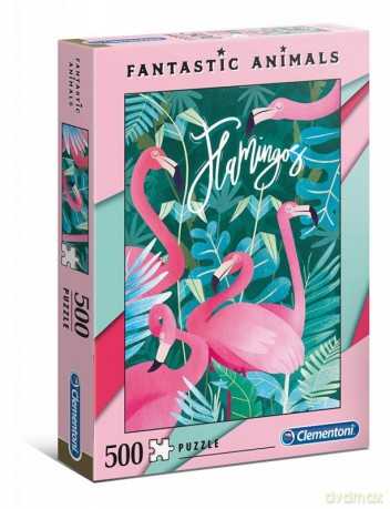 CLEMENTONI 500 el. Fantastic Animals - Flamingi [PUZZLE]