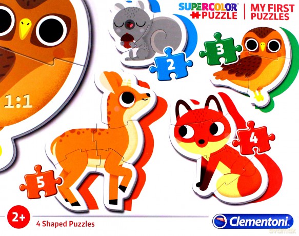 Puzzle Moje Pierwsze Puzzle - Leśne zwierzęta