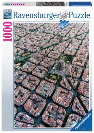 RAVENSBURGER 1000 el. Barcelona z lotu ptaka [PUZZLE]