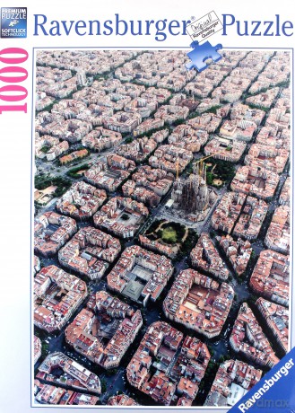 RAVENSBURGER 1000 el. Barcelona z lotu ptaka [PUZZLE]