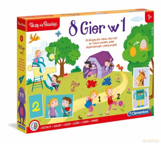 Zestaw gier Edukacyjny zestaw 8w1 [GRA]