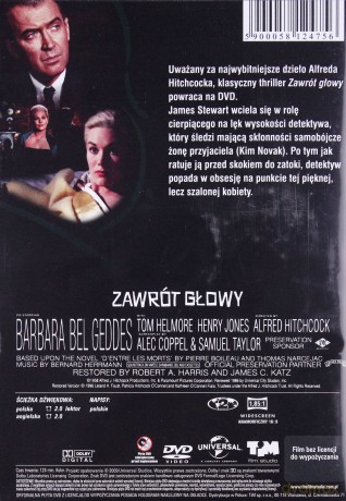 Zawrót głowy (kolekcja Alfreda Hitchcocka) [DVD]