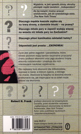 Dlaczego piloci kamikadze zakładali hełmy czyli ekonomia bez tajemnic - Robert H. Frank [KSIĄŻKA]