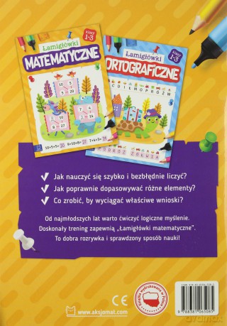 Łamigłówki matematyczne klasy 1-3 [KSIĄŻKA]