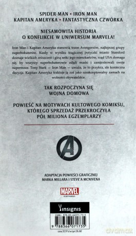 Marvel. Wojna domowa - Stuart Moore [KSIĄŻKA]