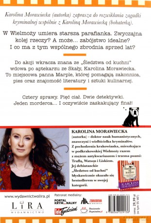 Morderca na plebanii czyli klasyczna powieść kryminalna o wdowie, zakonnicy i psie z kulinarnym podtekstem - Karolina Morawiecka [KSIĄŻKA]