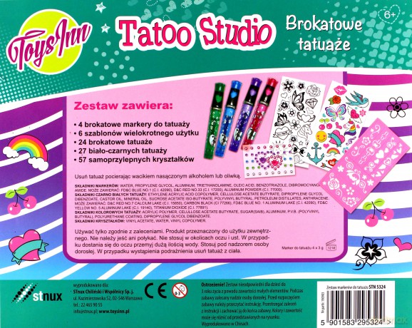 Zestaw markerów do tatuażu
