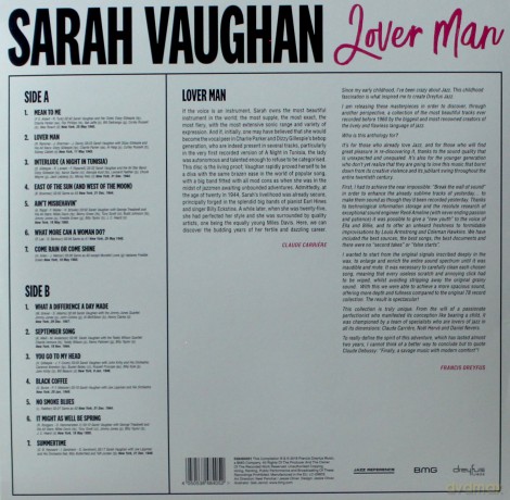 Sarah Vaughan: Lover Man [Winyl]