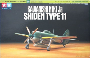 Model plastikowy Samolot Kawanishi Shiden typ 11