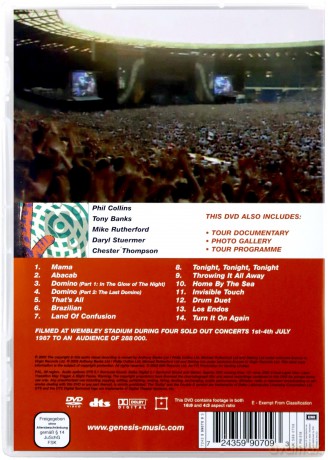 Genesis: Live At Wembley 87. The Invisible Touch Tour [DVD]