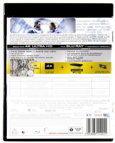 Passengers (Pasażerowie) [Blu-Ray 4K]+[Blu-Ray]