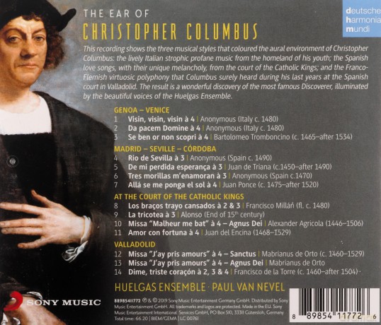 Huelgas Ensemble: Christoph Kolumbus [CD]