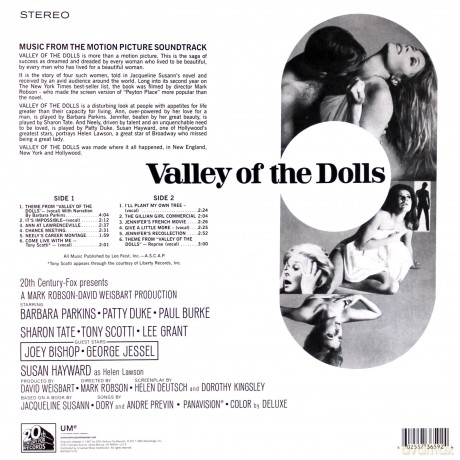 Valley Of The Dolls soundtrack (Dolina lalek) [Winyl]