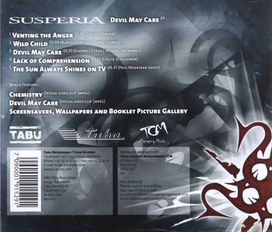 Susperia: Devil May Care [CD]