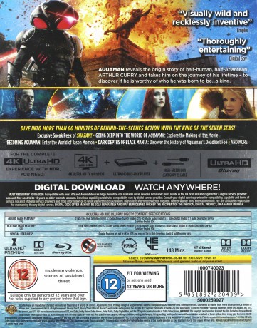 Aquaman [Blu-Ray 4K]+[Blu-Ray]
