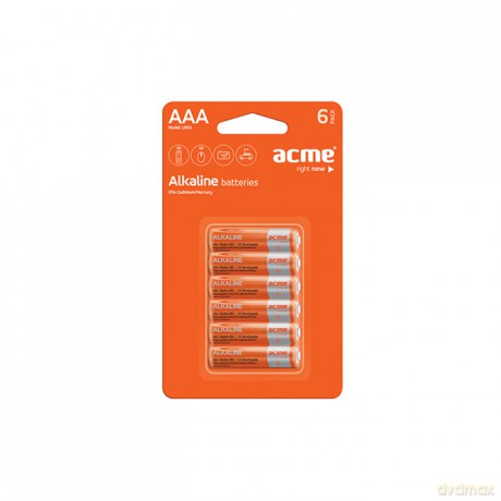ACME EUROPE Baterie LR03 Alkaline AAA/6pcs