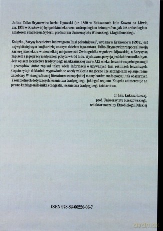 Zarysy Lecznictwa Ludowego na Rusi Południowej - Julian Hryncewicz Talko [KSIĄŻKA]